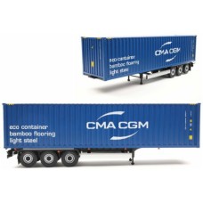 SOL2400507 - 1/24 CONTAINER TRAILER BLUE 2024