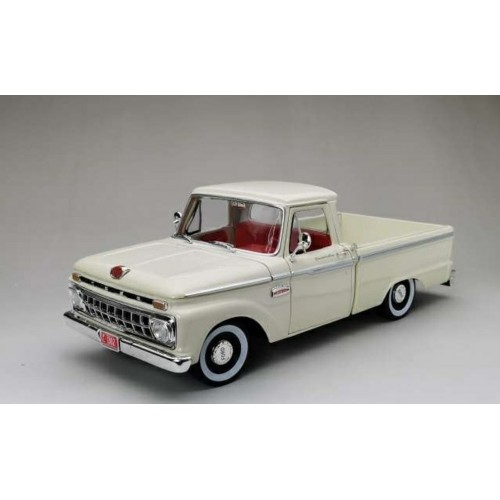 SUNH1302 - 1/18 FORD F-100 PICKUP WHITE 1965