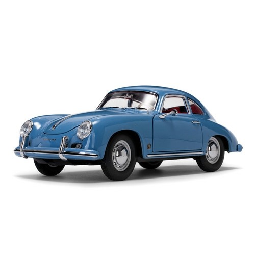 SUNH1342 - 1/18 PORSCHE 356A 1500 GS CARRERA GT AQUAMARINE BLUE 1957