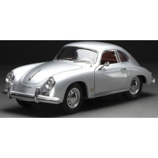SUNH1351 - 1/18 PORSCHE 356A 1500 GS CARRERA GT SILVER METALLIC 1957