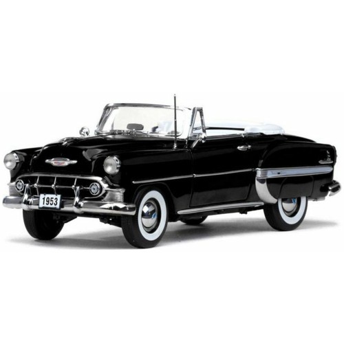 SUNH1626 - 1/18 CHEVROLET BEL AIR OPEN CONVERTIBLE BLACK 1953