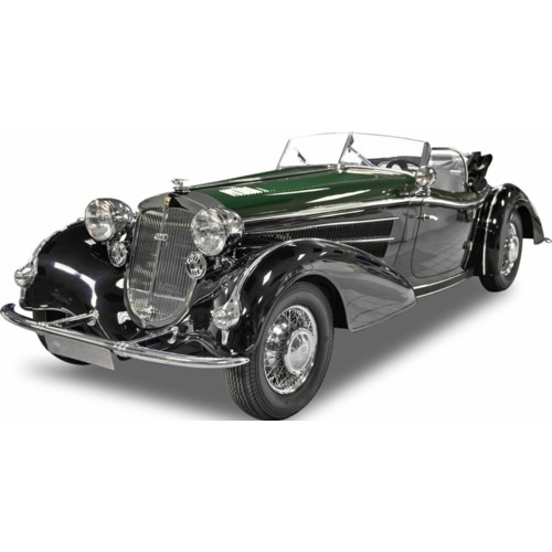 SUNH2409 - 1/18 HORCH 855 ROADSTER BLACK AND DARK GREEN 1939