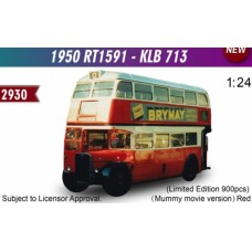 SUNH2930 - 1/24 AEC REGENT III - RT1591 - KLB 713 1950 - LONDON TRANSPORT - MUMMY MOVIE VERSION
