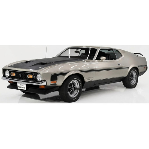 SUNH3629 - 1/18 FORD MUSTANG BOSS 351 1971 LIGHT PEWTER METALLIC