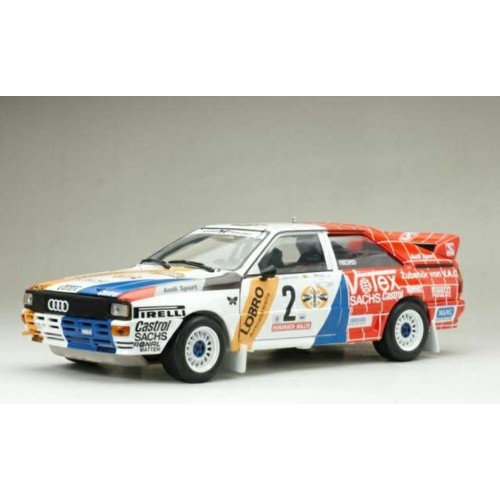 SUNH4252 - 1/18 AUDI QUATTRO A1 NO.2 HARALD DEMUTH/WILLY LUX WINNER INT. AVD/STH HUNSRUCK RALLYE 1984