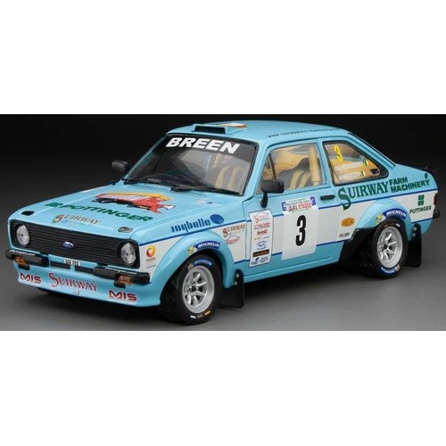 SUNH4859R - 1/18 FORD ESCORT RS1800 NO.3 C.BREEN/V.HENNESSEY - WINNER WEST WALES RALLY SPARES JAFFA STAGES 2015 - LIMITED EDITION