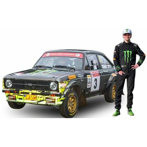 SUNH4864F - 1/18 FORD ESCORT RS1800 NO.3 SOLBERG/EDMONDSON ROGER ALBERT CLARK RALLY 2023 W/FIGURE