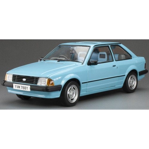 SUNH4978R - 1/18 FORD ESCORT MK3 GL 1981 RHD - CARIBBEAN BLUE UK EXCLUSIVE