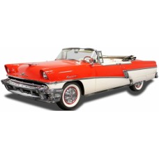 SUNH5137 - 1/18 MERCURY MONTCLAIR OPEN CONVERTIBLE - RED WHITE 1956