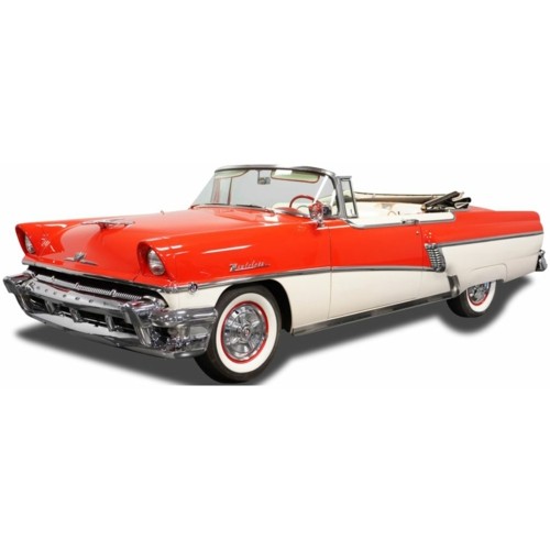 SUNH5137 - 1/18 MERCURY MONTCLAIR OPEN CONVERTIBLE - RED WHITE 1956