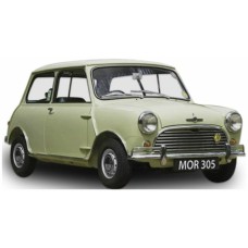 SUNH5305 - 1/12 MORRIS MINI COPPER S FIESTA YELLOW 1964