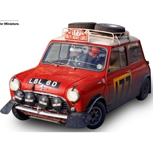 SUNH5323 - 1/12 MINI COOPER S NO.177 R.AALTONEN/H.LIDDON WINNER RALLY MONACO 1967