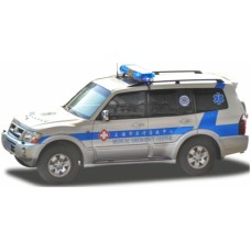 SUNH5837 - 1/18 MITSUBISHI PAJERO V73 - SHANGHAI MEDICAL EMERGENCY CENTER