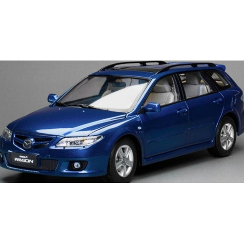 SUNH5882 - 1/18 MAZDA 6 WAGON SONIC BLUE METALLIC