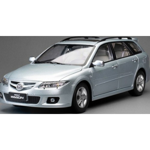 SUNH5883 - 1/18 MAZDA 6 WAGON GLACIER SILVER METALLIC