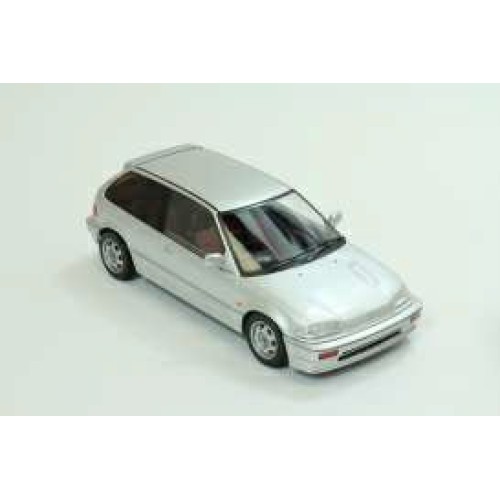 T9-1800100 - 1/18 1987 HONDA CIVIC EF3 SI SILVER                                                                                #19 MONTE CARLO