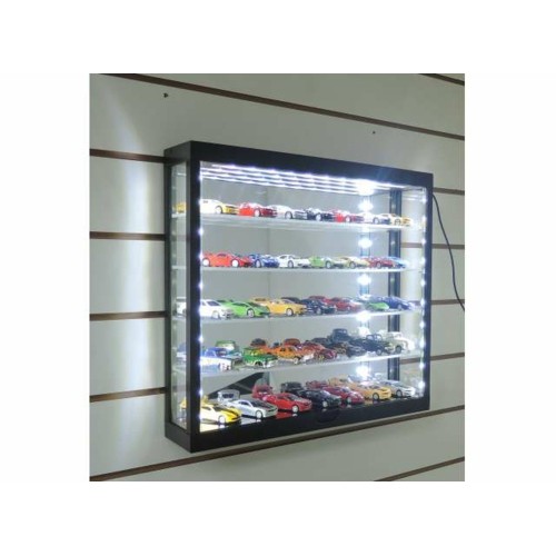 T9-648850MBK - 1/64 5 LAYER LED DISPLAY CASE MIRROR BACK