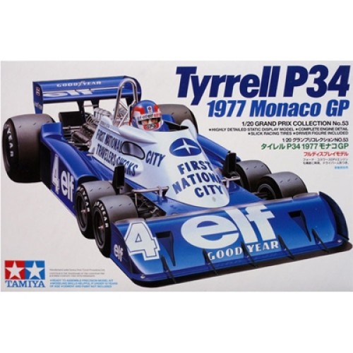 TAM20053 - 1/20 TYRRELL P34 MONACO 1977 (PLASTIC KIT)