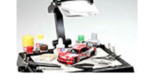 Work Stand w/Magnifying Lens, 001/74064 - Plastikové modely a