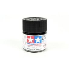 TAM81518 - ACRYLIC MINI X-18 SEMI GLOSS BLACK PACK OF 6