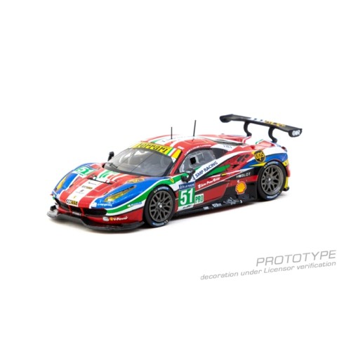 TCT6407116WEC51 - 1/64 FERRARI 488 GTE 24H OF LE MANS 2016 G. BRUNI / J. CALADO / A. PIER GUIDI