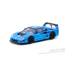 TCT64075BC - 1/64 FERRARI F40 LM CHROME BLUE