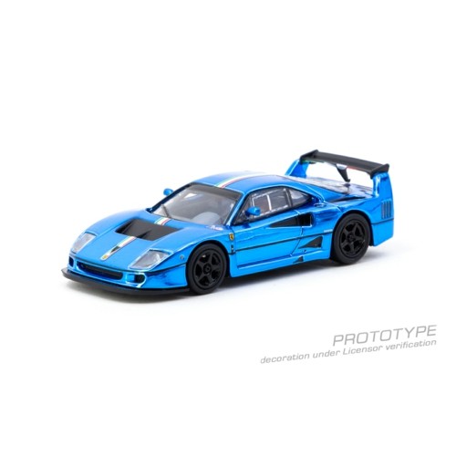 TCT64075BC - 1/64 FERRARI F40 LM CHROME BLUE TCT64075BC - 1/64 FERRARI F40 LM CHROME BLUE