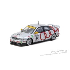 TCT6407796BTC45 - 1/64 AUDI A4 QUATTRO BTCC 1996 CHAMPION FRANK BIELA MODEL CAR AND TRADING CARDS COMBO SET