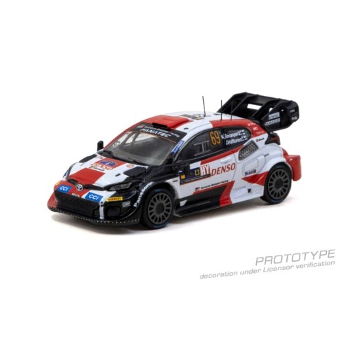 TCT6408523CER69 - 1/64 TOYOTA GR YARIS RALLY1 HYBRID CENTRAL EUROPEAN RALLY 2023 WRC WORLD CHAMPION 2023 KALLE ROVANPERA/JONNE HALTTUNEN