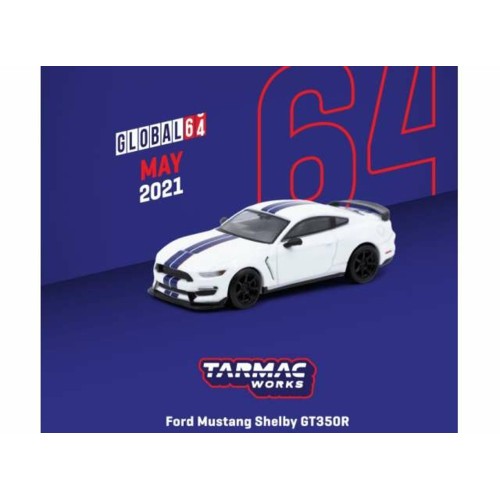 TCT64G011WH - 1/64 FORD MUSTANG SHELBY GT350R, WHITE