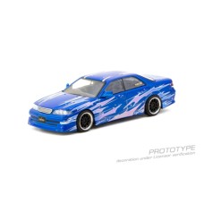 TCT64G024BL - 1/64 VERTEX TOYOTA MARK II JZX100 BLUE METALLIC