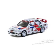 TCT64G05096HKBR02 - 1/64 MITSUBISHI LANCER EVOLUTION III HONG KONG BEIJING RALLY 1996 WINNER A.VATANEN/C.GILBERT