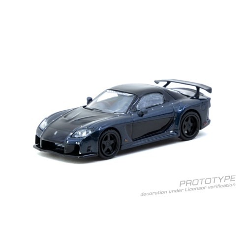 TCT64G075DB - 1/64 MAZDA RX-7 VEILSIDE FORTUNE7 DARK BLUE / BLACK