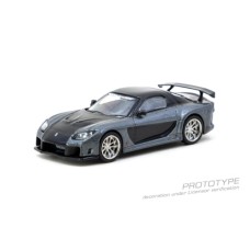 TCT64G075GY - 1/64 MAZDA RX-7 VEILSIDE FORTUNE7 GREY METALLIC BLACK