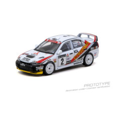 TCT64G07697RAC2 - 1/64 MITSUBISHI CARISMA GT EVOLUTION IV RAC RALLY 1997 RICHARD BURNS / ROBERT REID