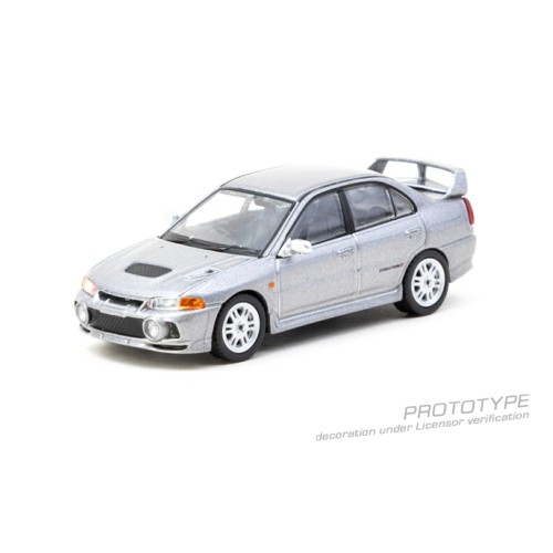 TCT64G076SL - 1/64 MITSUBISHI LANCER GSR EVOLUTION IV SILVER