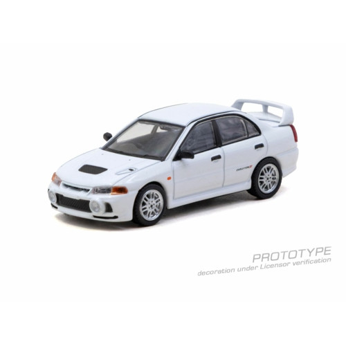 TCT64G076WH - 1/64 MITSUBISHI LANCER RS EVOLUTION IV WHITE TCT64G076WH - 1/64 MITSUBISHI LANCER RS EVOLUTION IV WHITE
