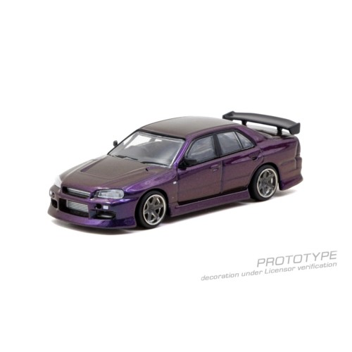 TCT64G088MP - 1/64 URAS SKYLINE ER34 MIDNIGHT PURPLE