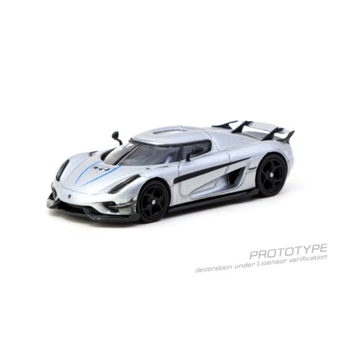 TCT64GTL017SL - 1/64 KOENIGSEGG REGERA SILVER METALLIC/BLUE ACCENTS