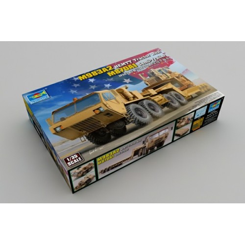 TM01055 - 1/35 M983A2 HEMTT TRACTOR WITH M870A1 (PLASTIC KIT)