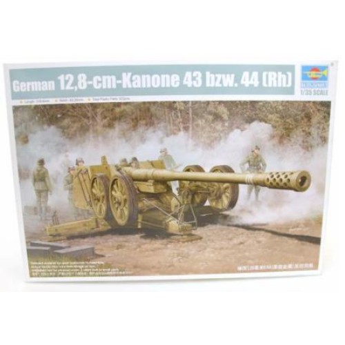 TM02312 - 1/35 GERMAN 128MM PAK 44 (RHIEN) (PLASTIC KIT)