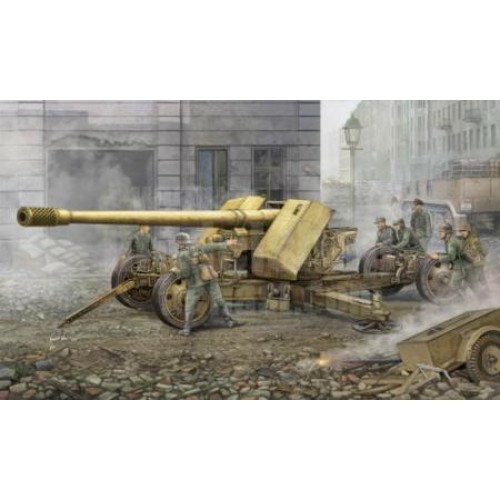 TM02317 - 1/35 GERMAN 128MM PAK44 (KRUPP) (PLASTIC KIT)