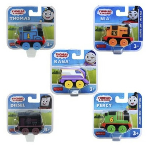 TMPHJL21 - X12 SMALL PUSH ALONG ASSORTMENT - THOMAS TRACKMASTER (IMPORTER LABEL ON PRODUCT)