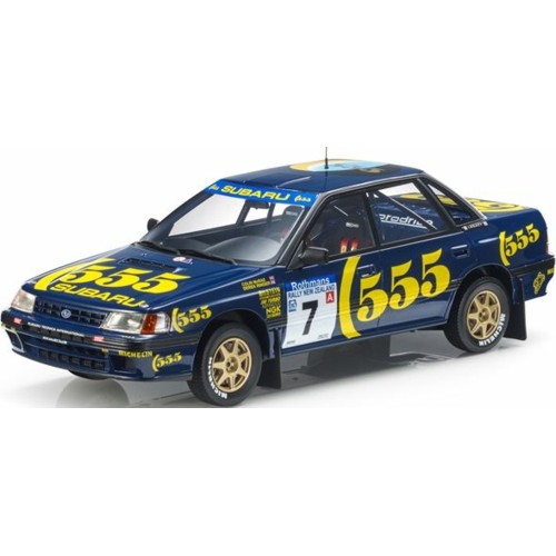 TOP118B - 1/18 SUBARU LEGACY SWEDISH RALLYE COLIN MCRAE DEREK RINGER NO.7 WHITE 1992