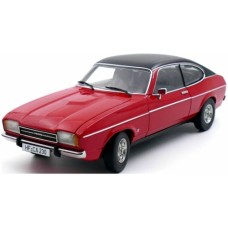 TOU18081201 - 1/18 FORD CAPRI II GHIA 3.0 SPANISH RED WITH VINYL ROOF 1974-1977