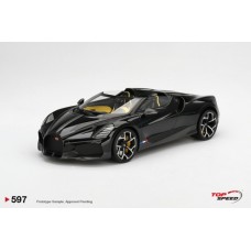 TS0597 - 1/18 BUGATTI W16 MISTRAL BLACK