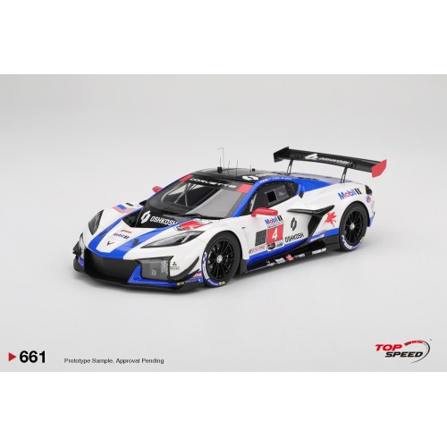 TS0661 - 1/18 CHEVROLET CORVETTE Z06 GT3.R NO.4 CORVETTE RACING BY PRATT MILLER MOTORSPORTS 2025 IMSA SEBRING 12 HRS