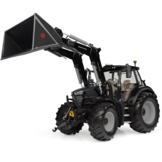 UH6862 - 1/32 DEUTZ-FAHR 6150.4 TTV WARRIOR GLOSS BLACK WITH STOLL FZ 43.27 - FRONT LOADER