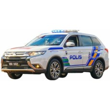 VITV29402 - 1/43 MITSUBISHI OUTLANDER 2018 MALAYSIA POLICE - LIMITED EDITION