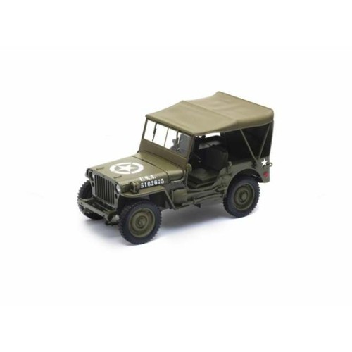 W18055H - 1/18 1945 JEEP WILLYS US ARMY SOFT TOP